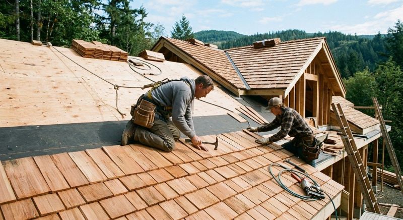 Cedar Roof Construction in Fredericksburg, VA