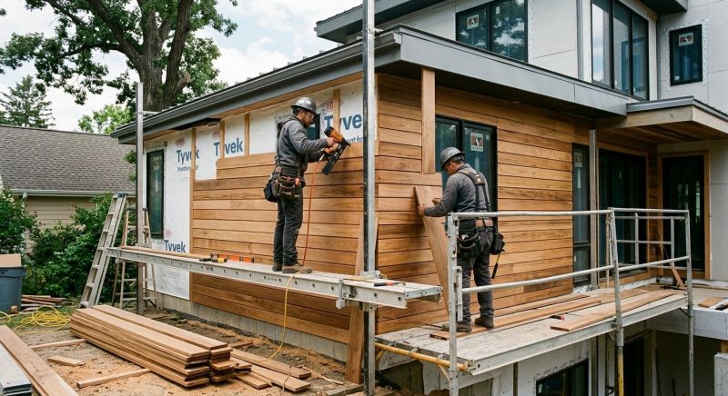 Hardwood Cladding Installation in Norwalk, CT